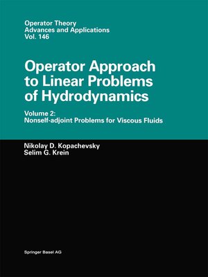 cover image of Operator Approach to Linear Problems of Hydrodynamics